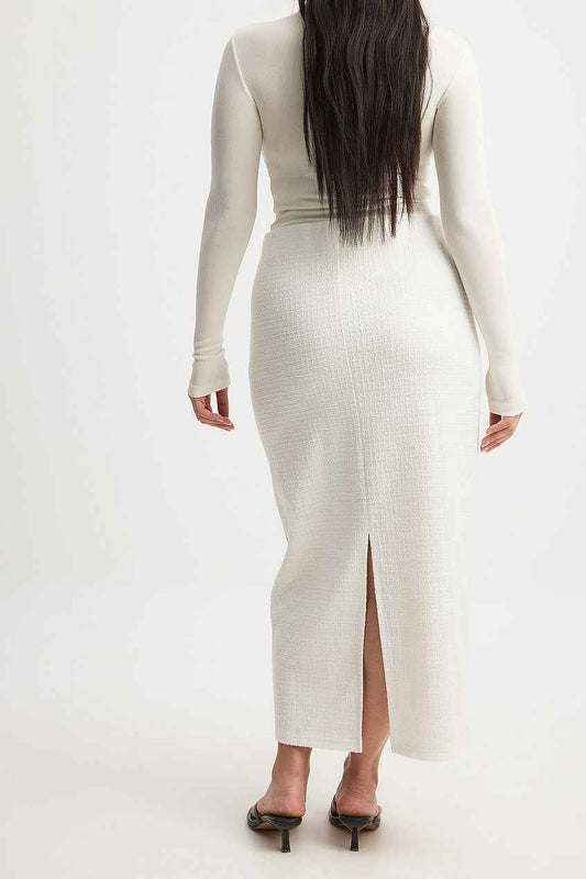 Na-kd Tweed Maxi Skirt