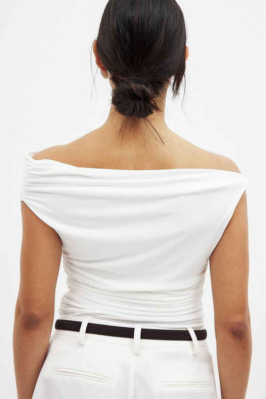 Na-kd Twist Off Shoulder Top