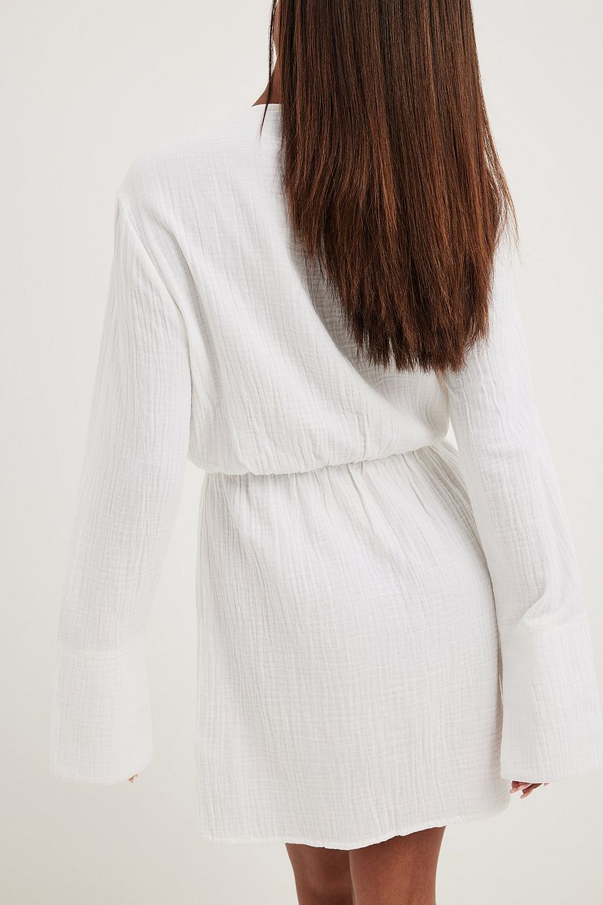 Twisted Front Shirt Dress
