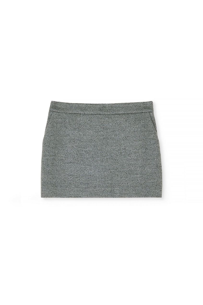 Wool Blend Mini Skirt