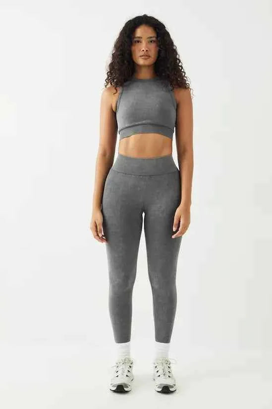 DSGN Studio Sport High Contour Washed Seamless Padded Crop Top