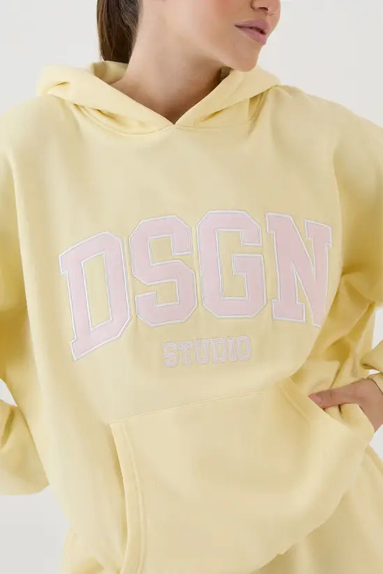 DSGN Studio Collegiate Applique Oversized Hoodie
