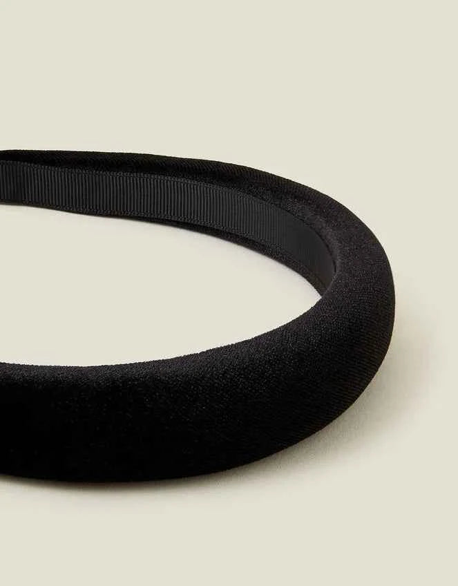 Velvet Headband Black