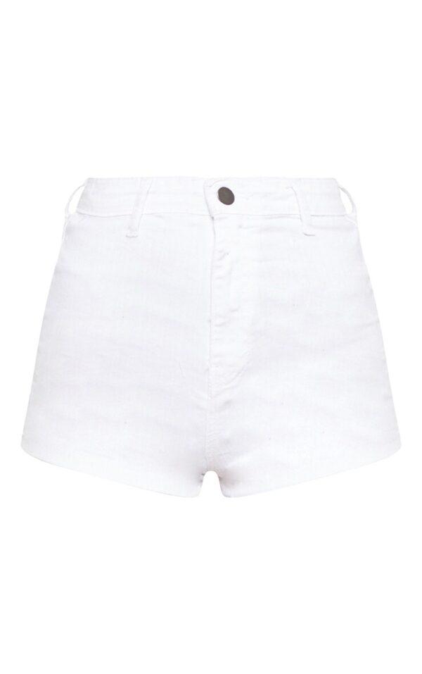 White Disco Fit Short