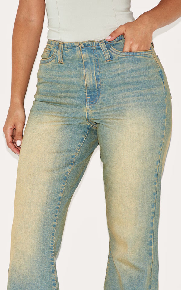 Petite Vintage Low Rise Invisible Waistband Stretch Flares