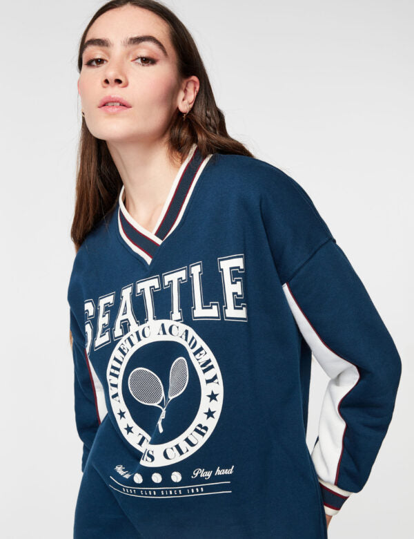 Sweatshirt Dress Blue