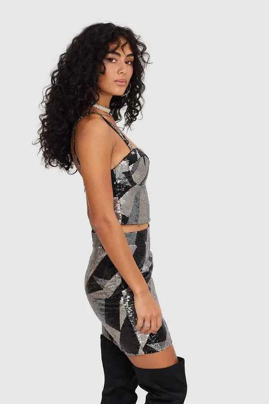 Loavies - Black skirt with sequins