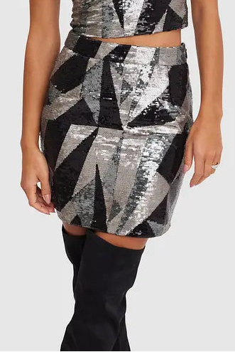 Loavies - Black skirt with sequins