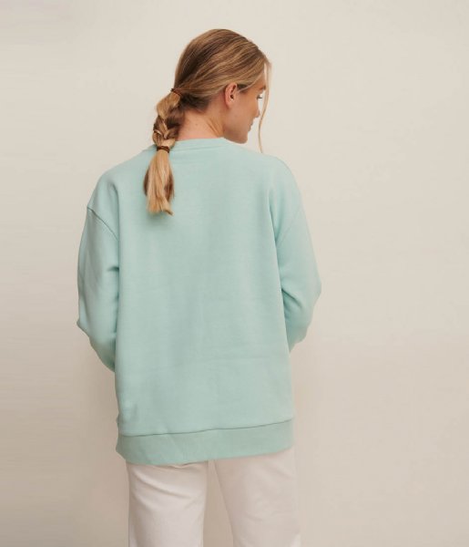 Organic Dropped Shoulder Sweatshirt Blue