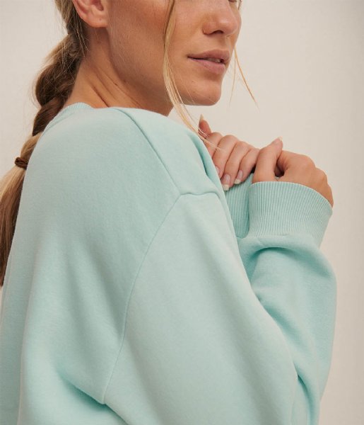 Organic Dropped Shoulder Sweatshirt Blue