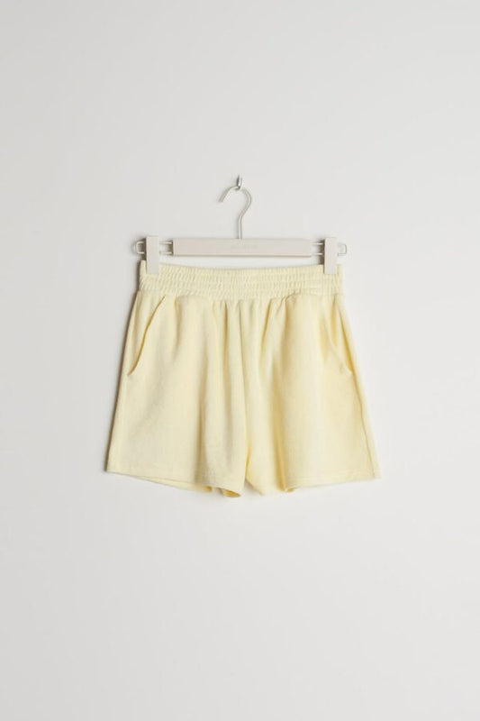 Ava Towelling Shorts Transpe Yellow