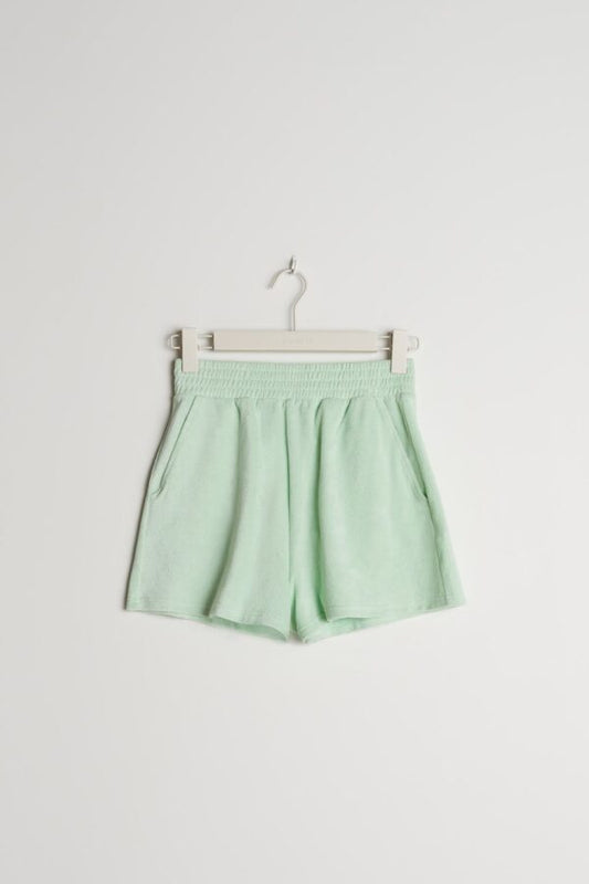 Ava Towelling Shorts Gossamer Green