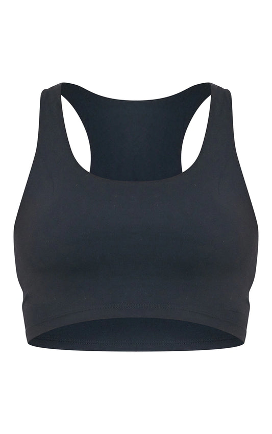 Black Sculpt Double Layer Padded Sports Bra