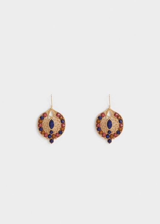 Gold Multicolor Earrings