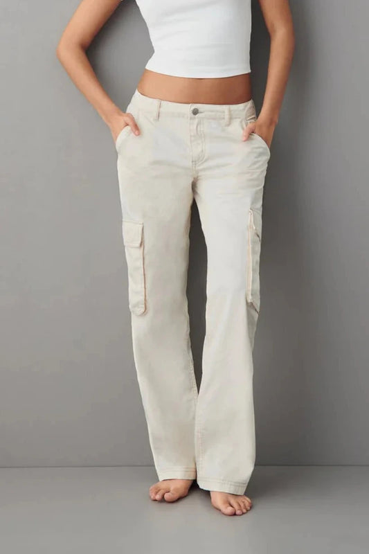 Low waist cargo jeans