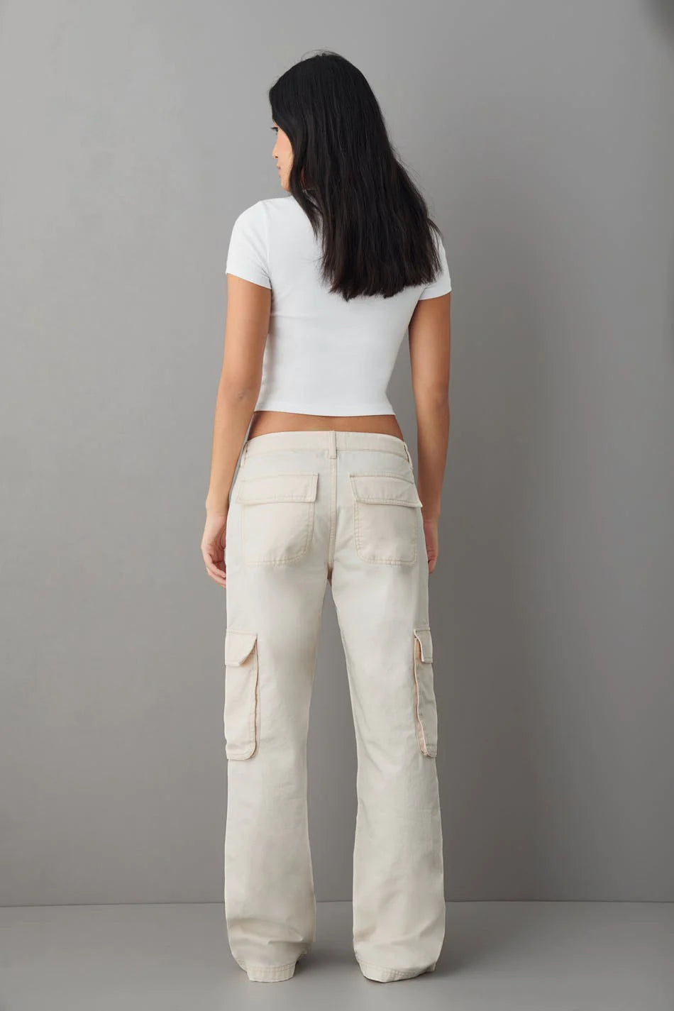 Low waist cargo jeans