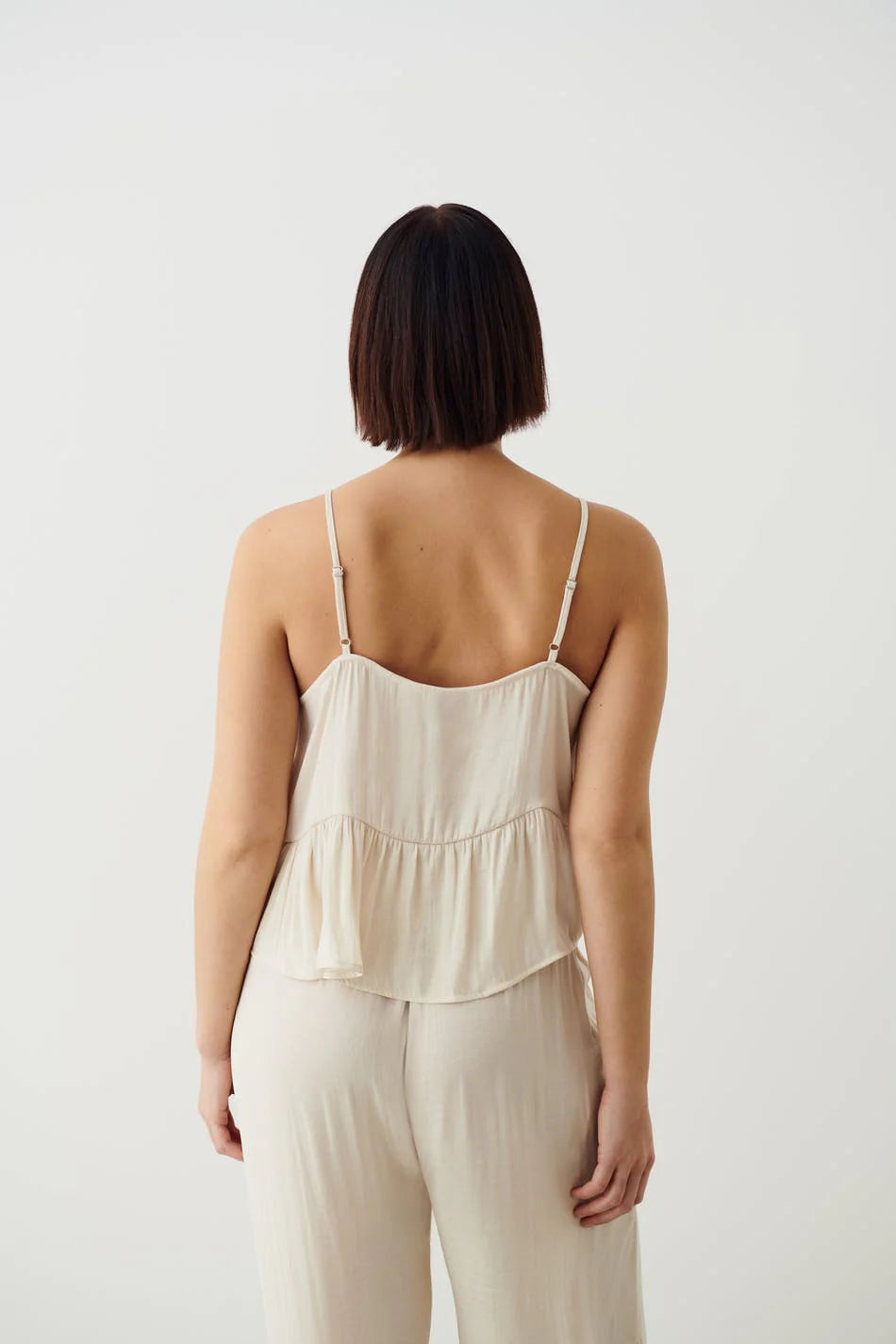 Satin loungewear singlet