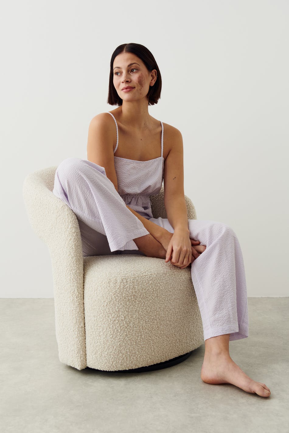 Seersucker pyjamas top