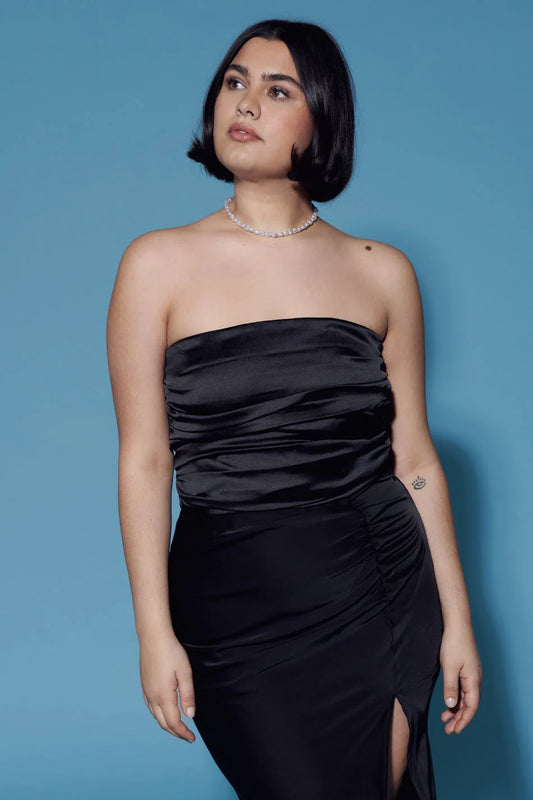Pleated tube top