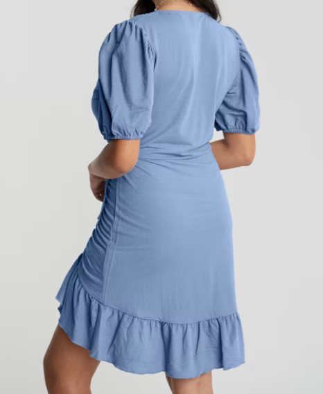 Maya Wrap Dress Forever Blue