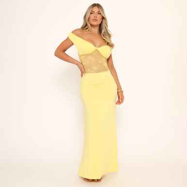 Ego - Off The Shoulder Contrast Dress