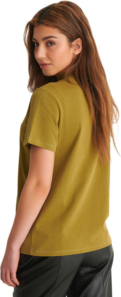 High Neck T-Shirt Khaki