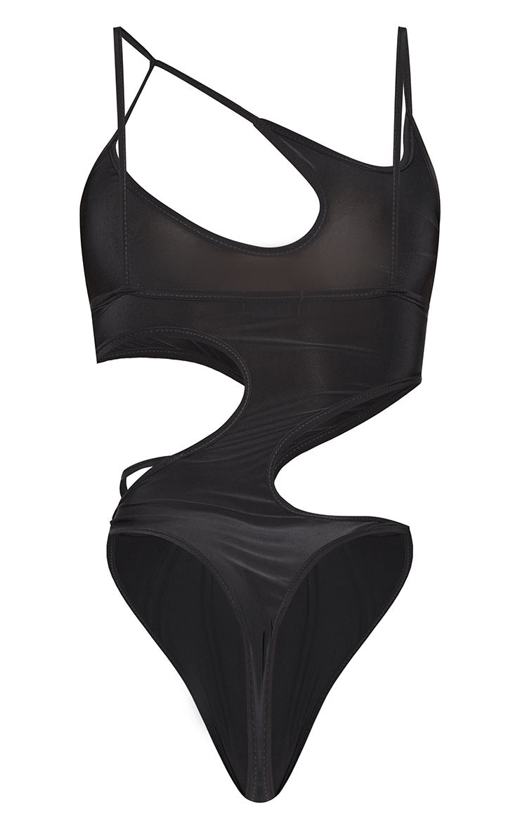 Shape Black Slinky Extreme Cut Out Detail Bodysuit