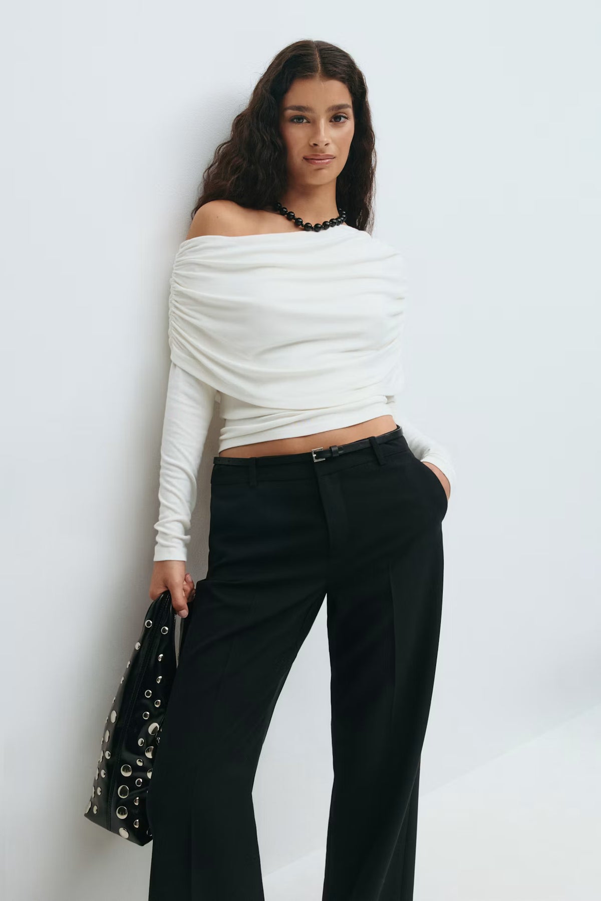 Gina Tricot - sloped shoulder cape top