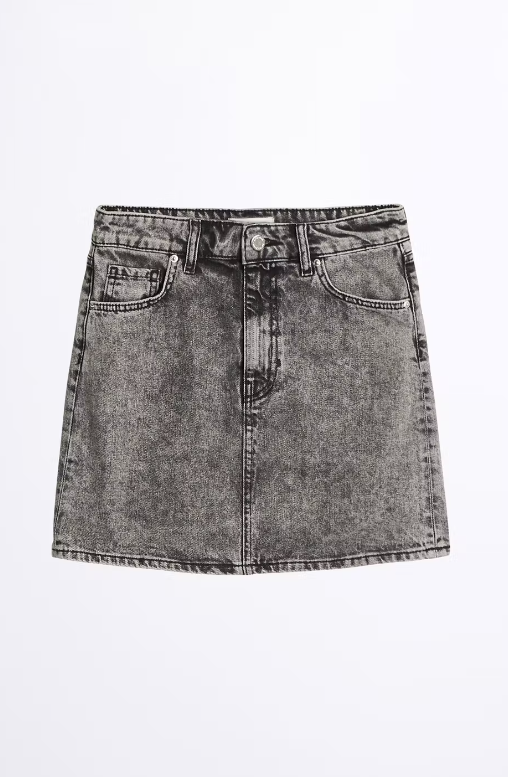 Hi-waist Short Denim Skirt