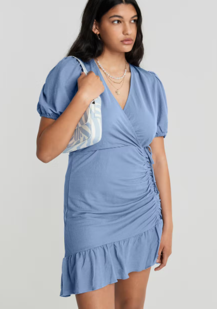Maya Wrap Dress Forever Blue