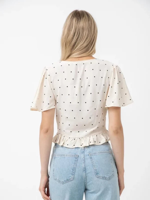 Front Rouching Frill Top