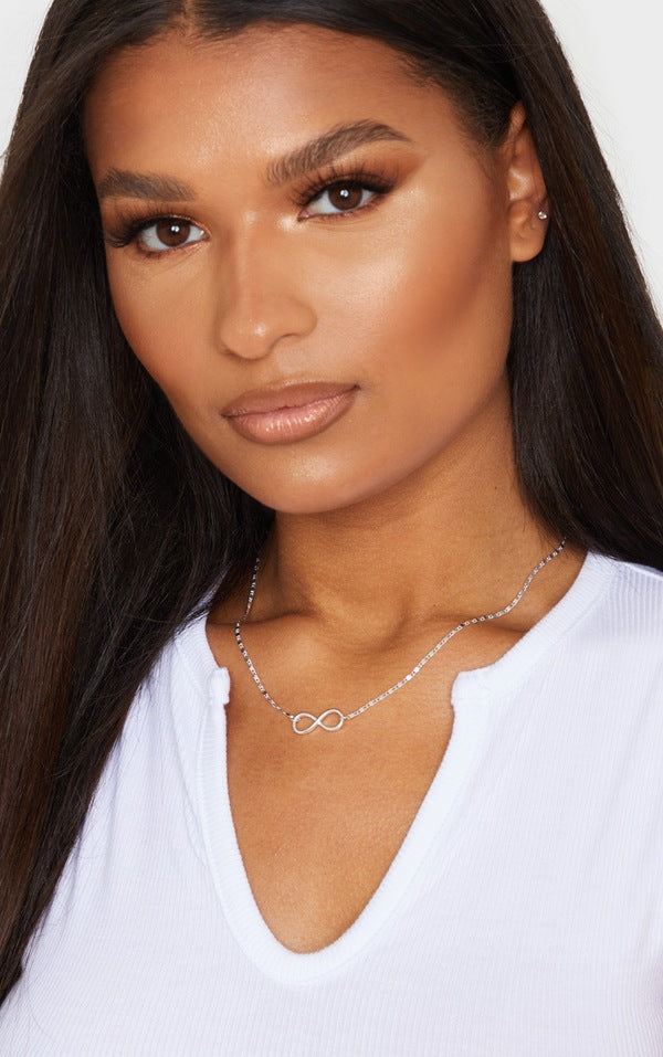 Silver Delicate Infinity Sign Necklace