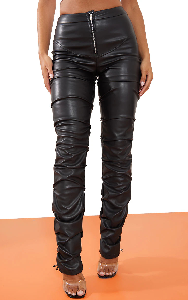 Black Split Hem Jeans