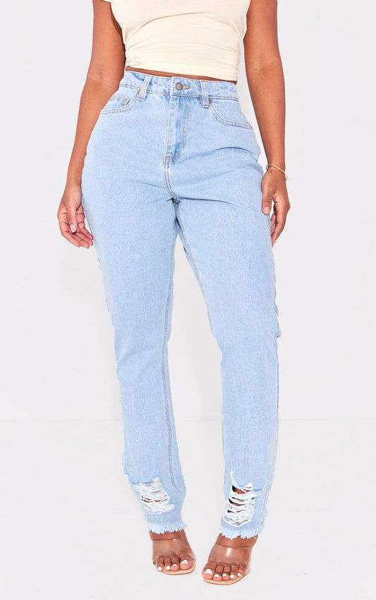 Shape Vintage Ripped Straight Leg Jeans