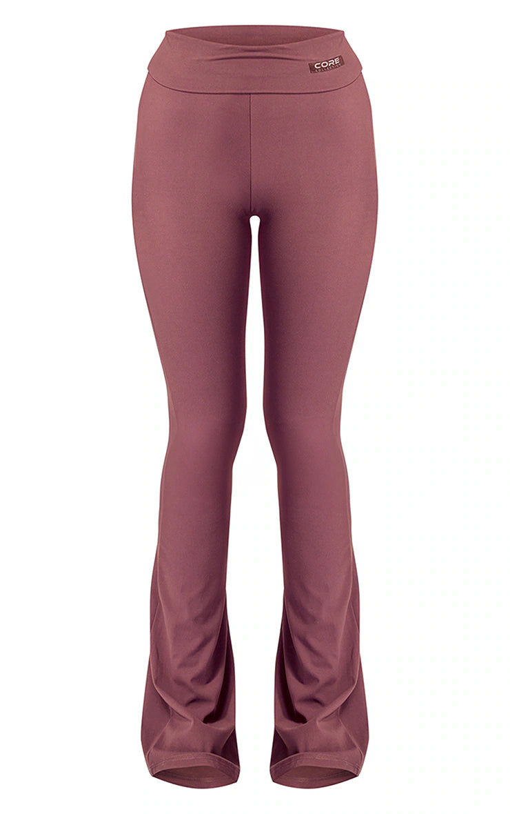 Eggplant Core Collection Contour Sculpt Foldover Pants