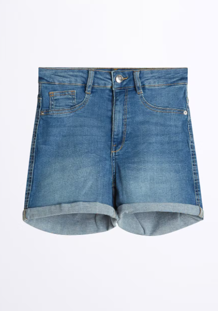 Molly Denim Shorts Mid Blue