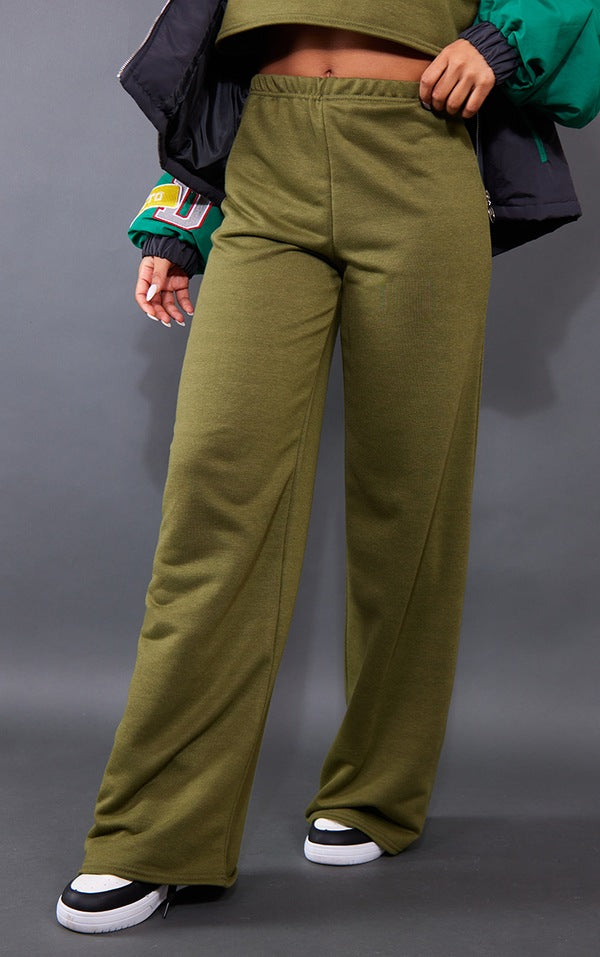 Plt - Khaki Wide Legged Joggers