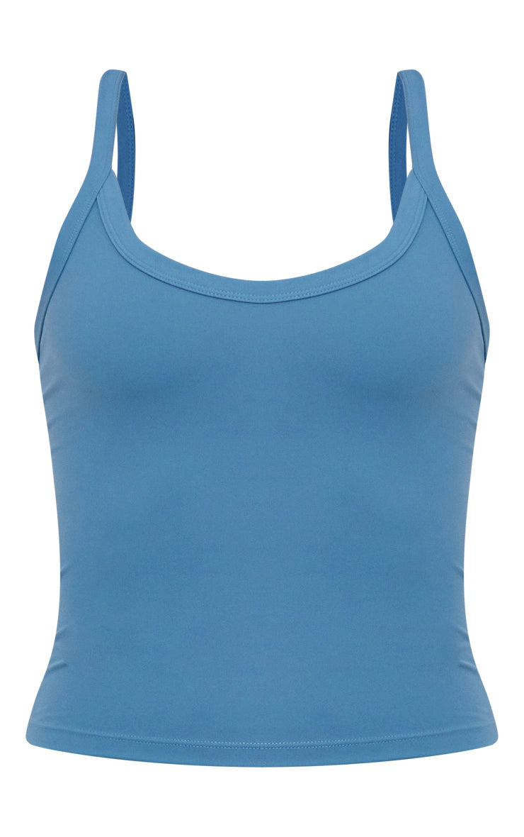 Petrol Sculpt Strappy Gym Vest