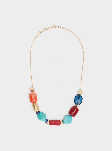 Necklace with decorative beads – Real Stone