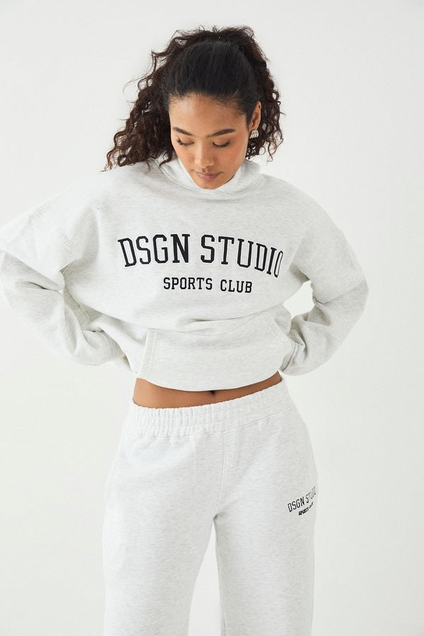 DSGN Studio DSGN Studio Applique Oversized Hoodie Ash Grey