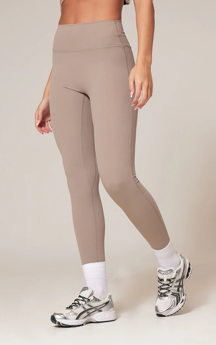 DEEP TAUPE SCULPT HIGH WAIST GYM LEGGINGS