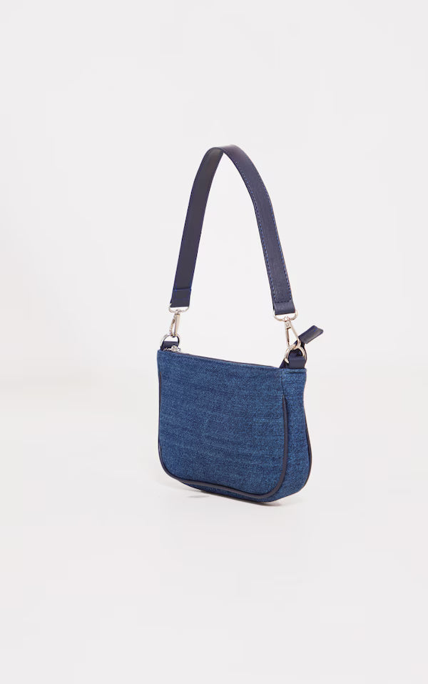 Blue Denim Shoulder Bag
