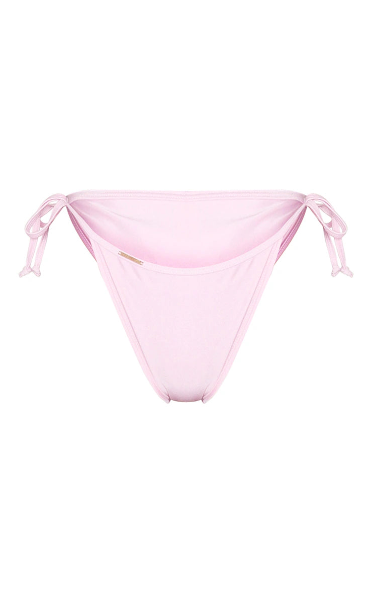 Baby Pink Mix & Match Tie Side Bikini Bottoms