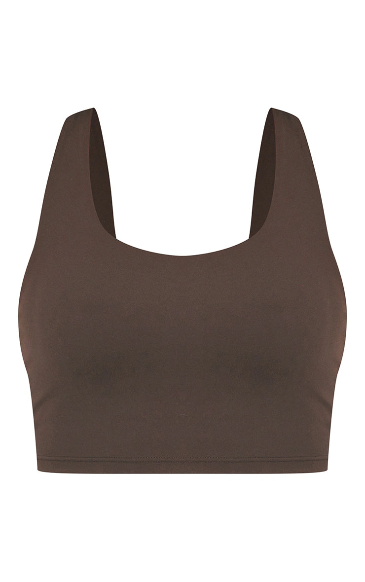 Espresso Sculpt Double Layer Padded Sports Bra