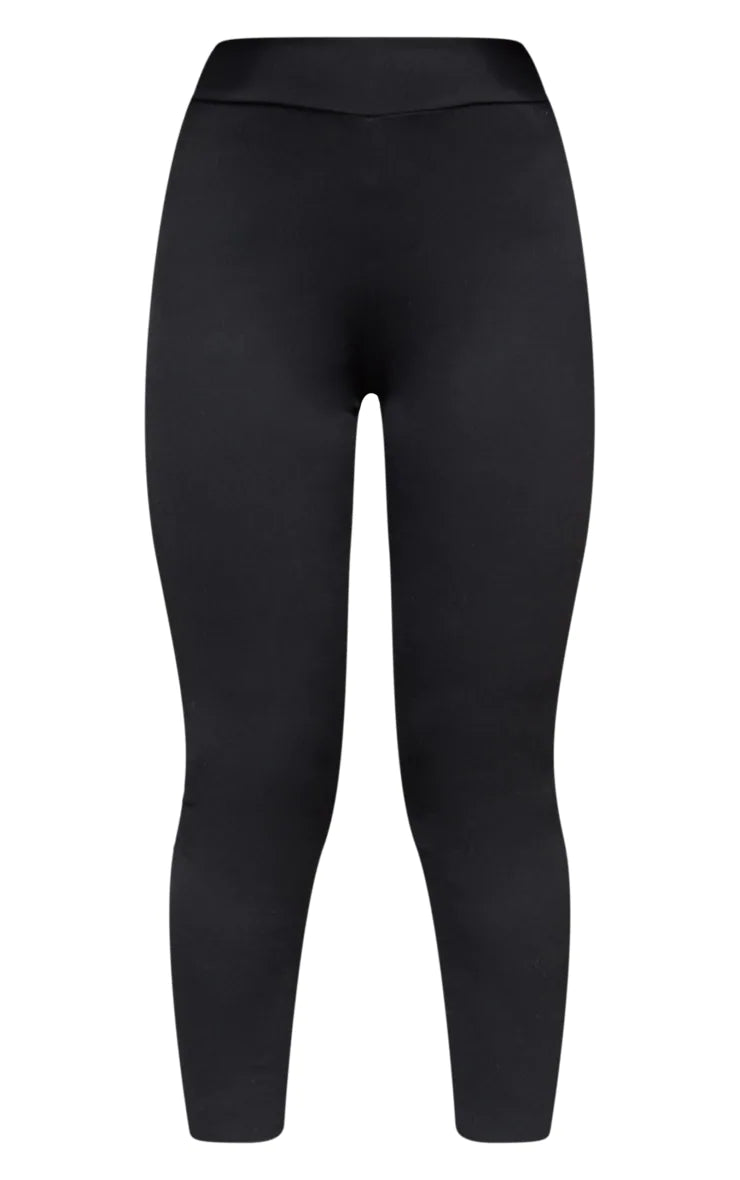 Black Brushed Sculpt Ruched Bum High Waist Sport Legging