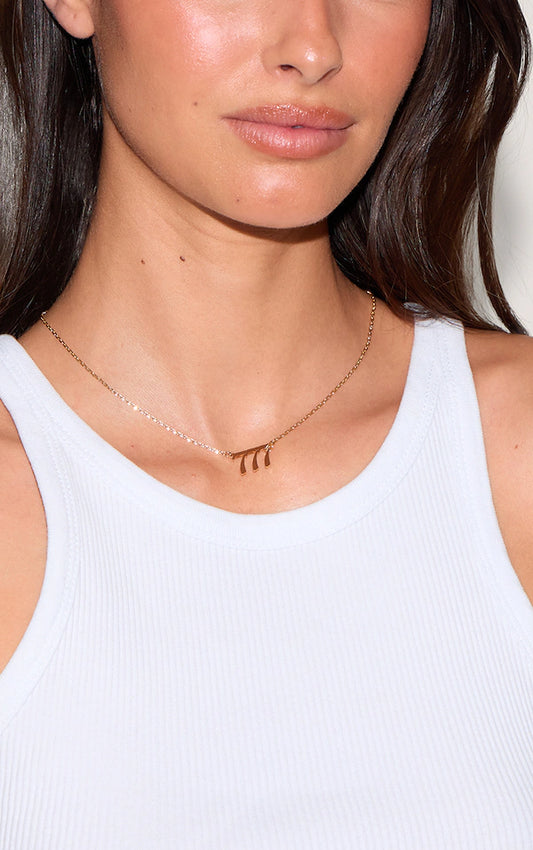 Real Gold Plated 777 Angel Number Necklace