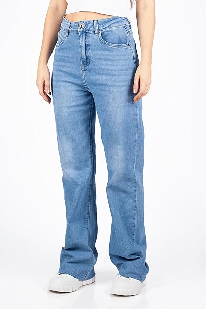 Wide Leg Jeans - Blue