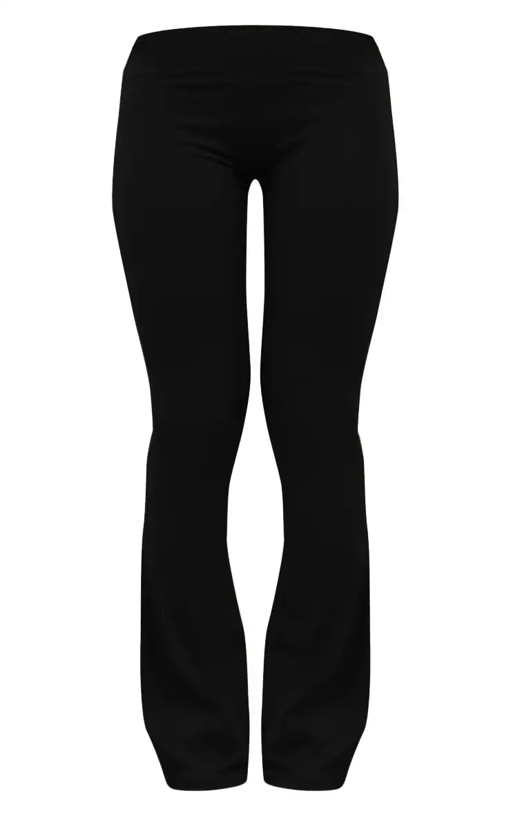 Black Sport Sculpt High Waist Flare Yoga Pants