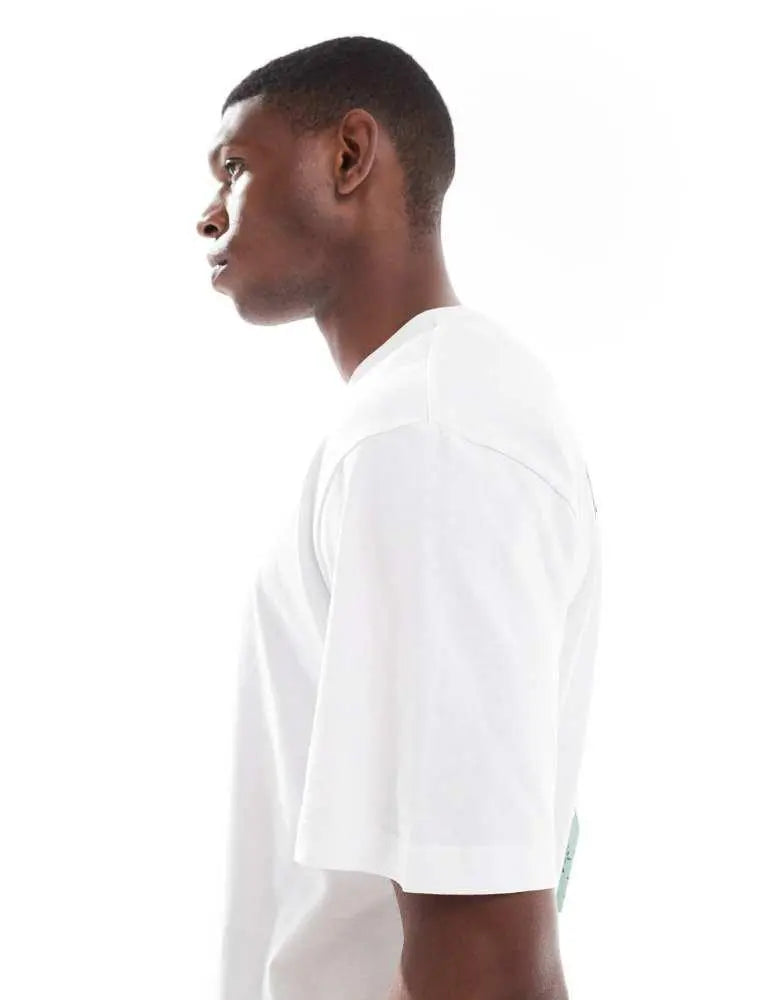 ONLY & SONS oversized t-shirt with dalston dogs back print in white