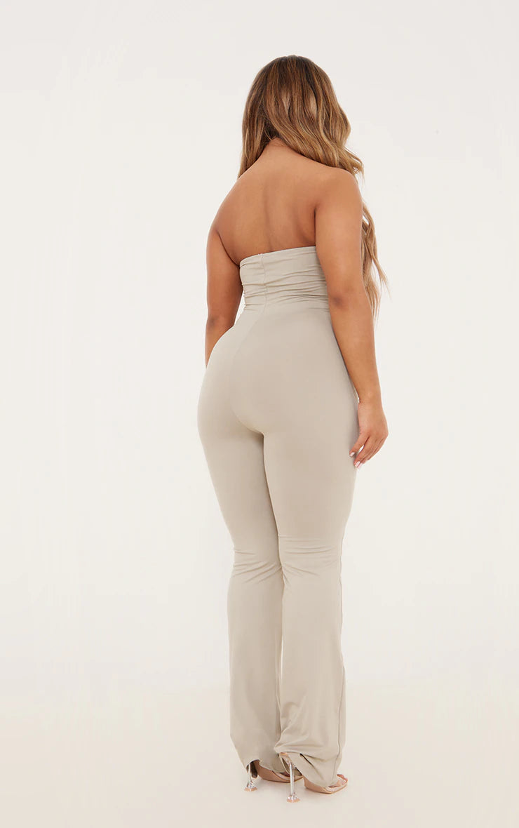 Shape Moss Sand Sculpted Bandeau Jumpsuit